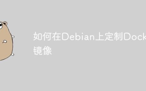 如何在Debian上定制Docker镜像