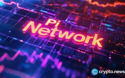 随着销售压力支架，PI网络（PI）从其峰值下降了75％