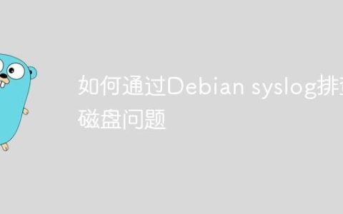 如何通过Debian syslog排查磁盘问题