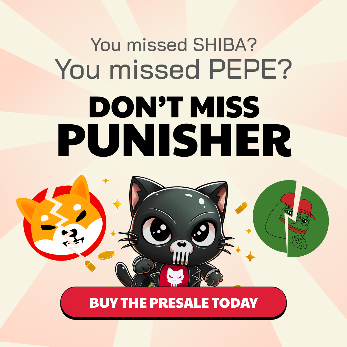 惩罚者硬币($ pun)承诺将成为下一个1000x模因硬币