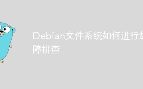Debian文件系统如何进行故障排查