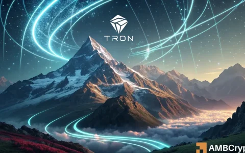 在过去的六个月中，TRON（TRX）网络交易一直在稳步增长