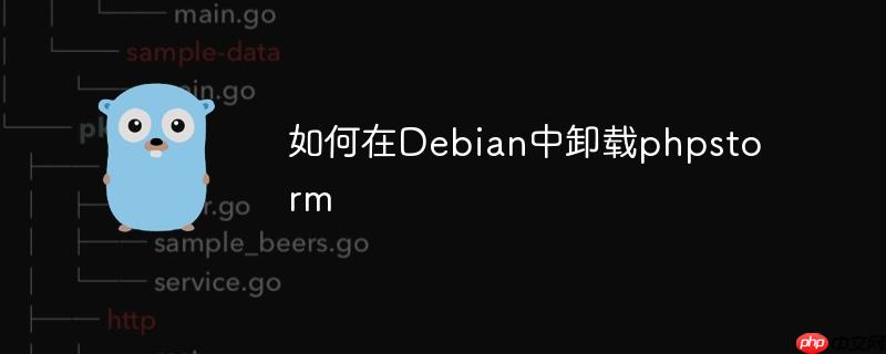 如何在debian中卸载phpstorm