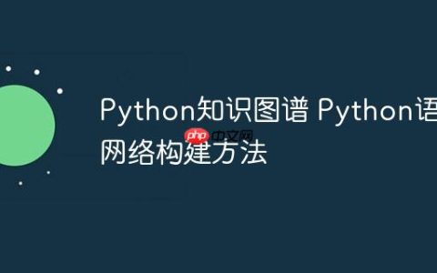 Python知识图谱 Python语义网络构建方法