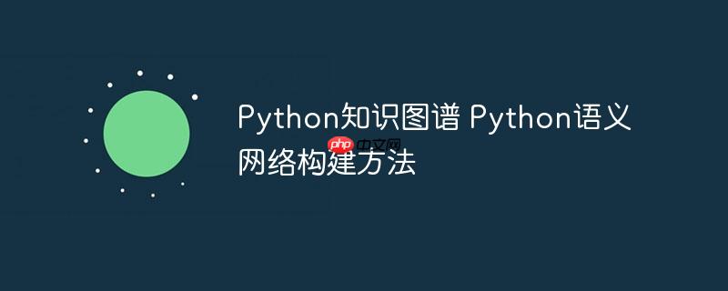 Python知识图谱 Python语义网络构建方法