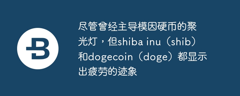 尽管曾经主导模因硬币的聚光灯,但shiba inu(shib)和dogecoin(doge)都显示出疲劳的迹象