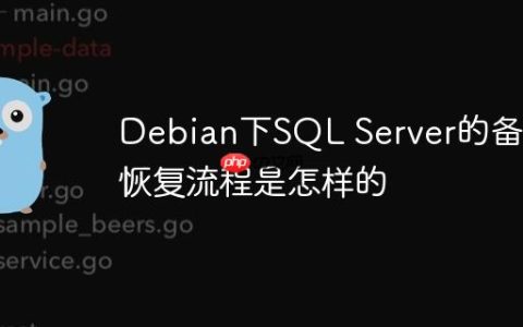 Debian下SQL Server的备份恢复流程是怎样的