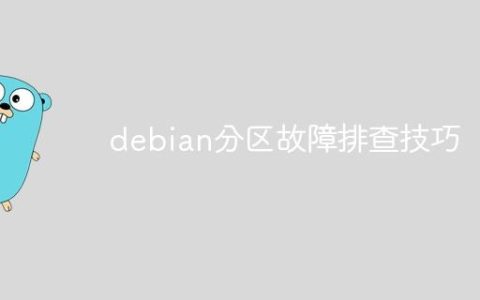 debian分区故障排查技巧