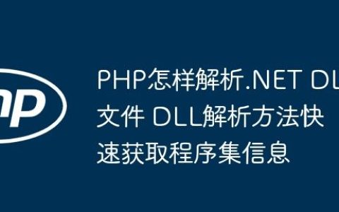 PHP怎样解析.NET DLL文件 DLL解析方法快速获取程序集信息