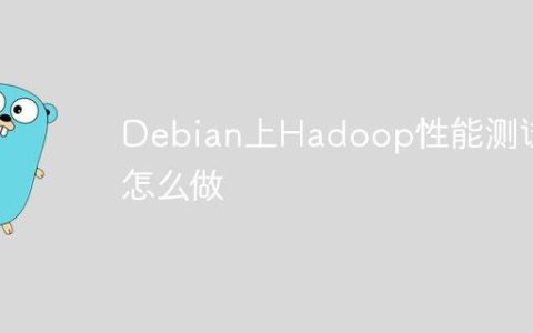 Debian上Hadoop性能测试怎么做