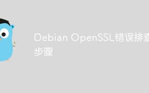 Debian OpenSSL错误排查步骤