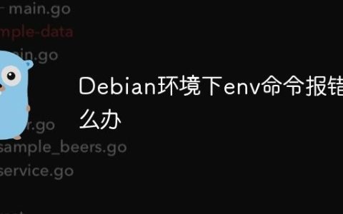 Debian环境下env命令报错怎么办