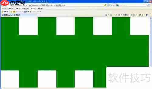 JavaScript实现页面百叶窗效果