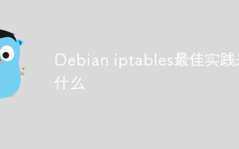 Debian iptables最佳实践是什么
