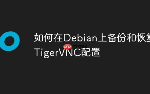如何在Debian上备份和恢复TigerVNC配置