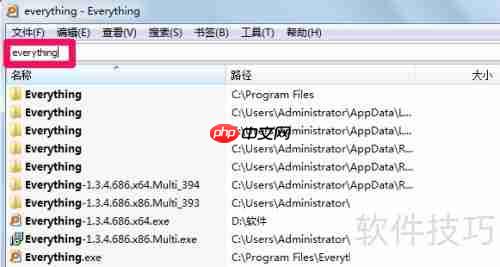 Everything中文版使用技巧:高效搜索文件的方法