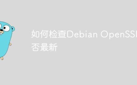 如何检查Debian OpenSSL是否最新