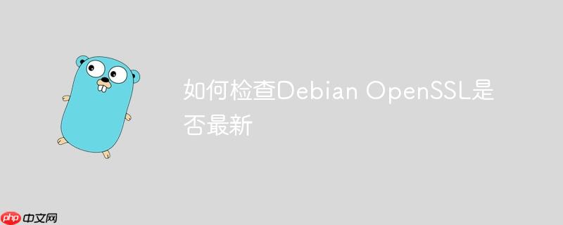 如何检查debian openssl是否最新