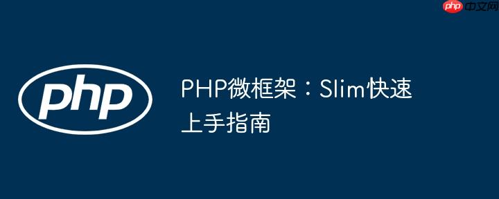PHP微框架:Slim快速上手指南