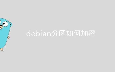 debian分区如何加密