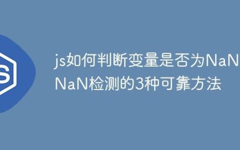 js如何判断变量是否为NaN NaN检测的3种可靠方法