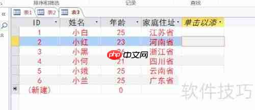 Access数据库入门:设置字体格式教程