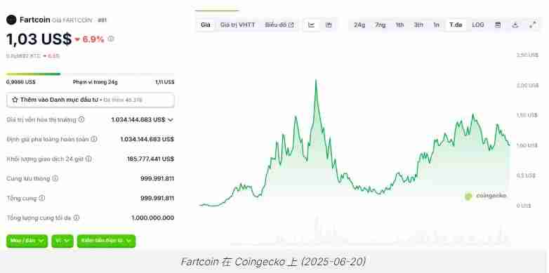 什么是Fartcoin(FARTCOIN)?FARTCOIN代币基本信息概述