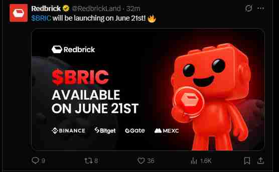 Redbrick 代币价格预测:BRIC 上市价格是多少?
