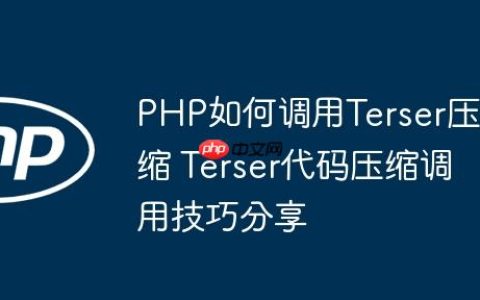 PHP如何调用Terser压缩 Terser代码压缩调用技巧分享