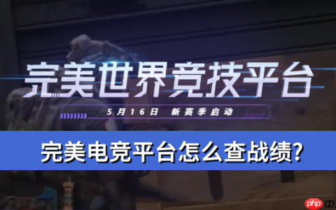 完美电竞平台怎么查战绩?完美电竞平台查战绩操作方法