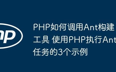 PHP如何调用Ant构建工具 使用PHP执行Ant任务的3个示例