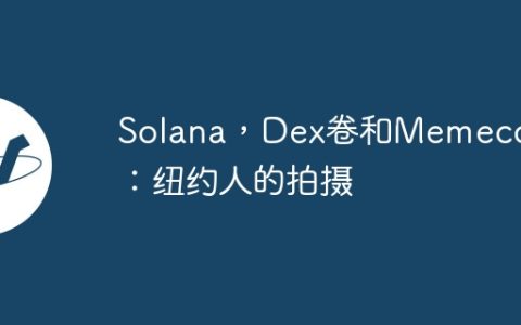 Solana，Dex卷和Memecoins：纽约人的拍摄
