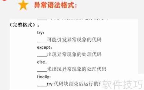 Python异常处理：方法与实践