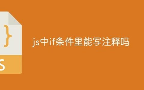 js中if条件里能写注释吗