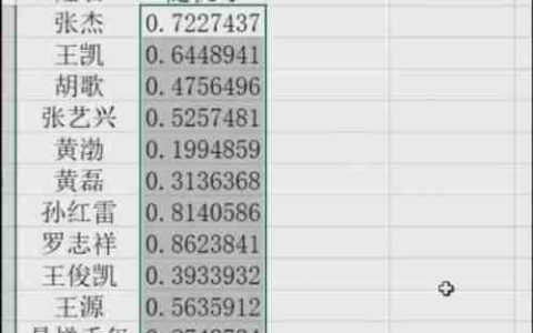Excel随机抽取：快速设置指南