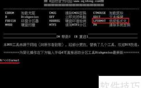 u启动diskgenius工具进行磁盘低级格式化