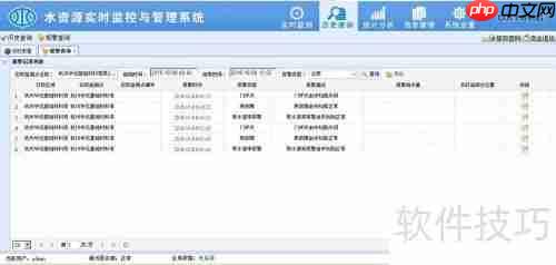 水资源实时监控与管理系统软件分析