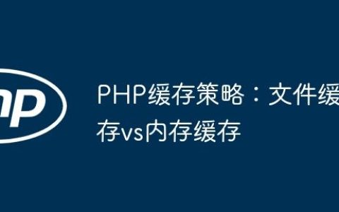 PHP缓存策略：文件缓存vs内存缓存