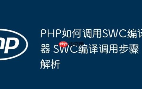 PHP如何调用SWC编译器 SWC编译调用步骤解析