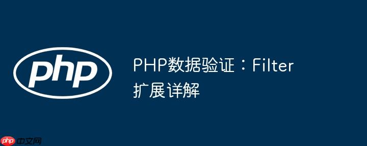 PHP数据验证:Filter扩展详解