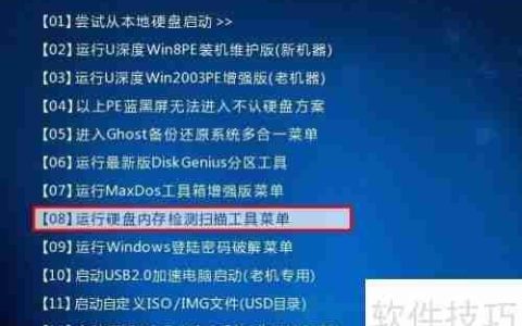 U深度PE系统内存检测工具使用教程