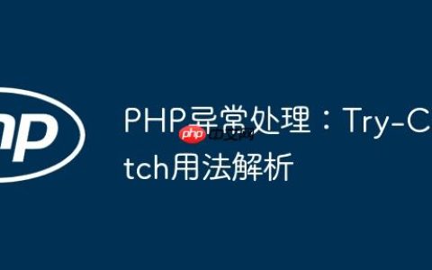 PHP异常处理：Try-Catch用法解析