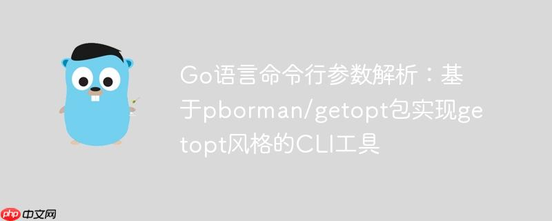 Go语言命令行参数解析:基于pborman/getopt包实现getopt风格的CLI工具