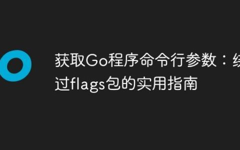 获取Go程序命令行参数：绕过flags包的实用指南