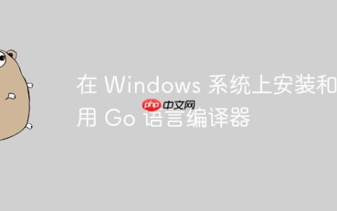在 Windows 系统上安装和使用 Go 语言编译器