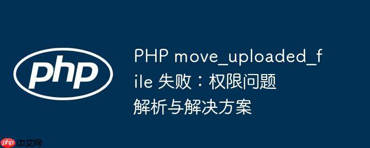 PHP move_uploaded_file 失败:权限问题解析与解决方案