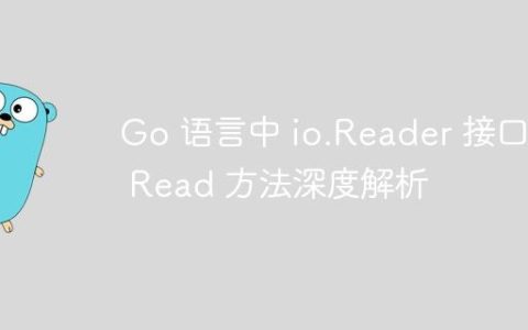 Go 语言中 io.Reader 接口与 Read 方法深度解析