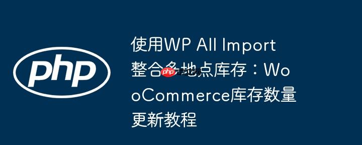 使用wp all import整合多地点库存:woocommerce库存数量更新教程