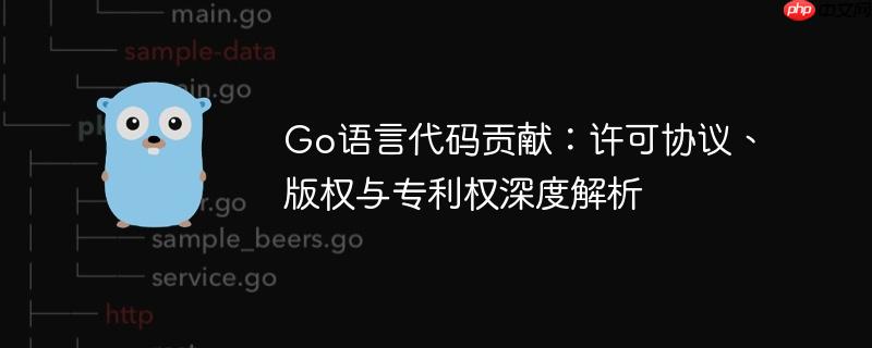 Go语言代码贡献:许可协议、版权与专利权深度解析