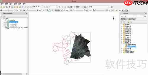 多个遥感影像图裁剪镶嵌为一个影像图的方法